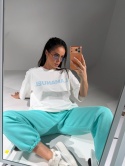 T-shirt damski oversize Lamanuel  BLANK ecru – butik NUVELL PREMIUM.