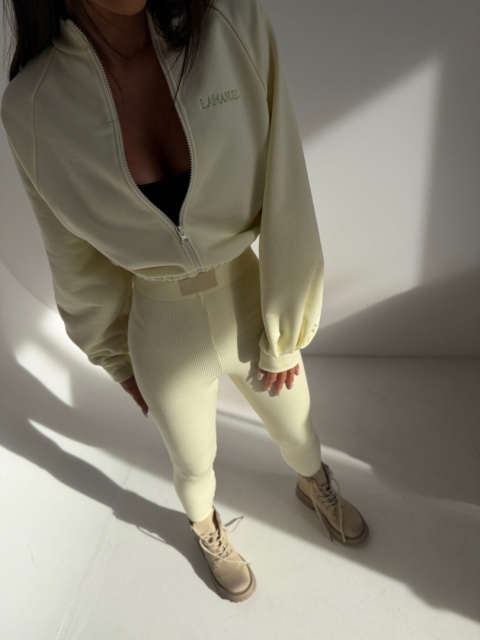Legginsy LAMANUEL DOLL cytryna kolor limitowany! | NUVELL PREMIUM