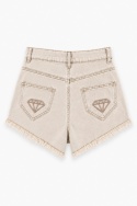 SANDY DENIM SHORTS BEIGE | NUVELL